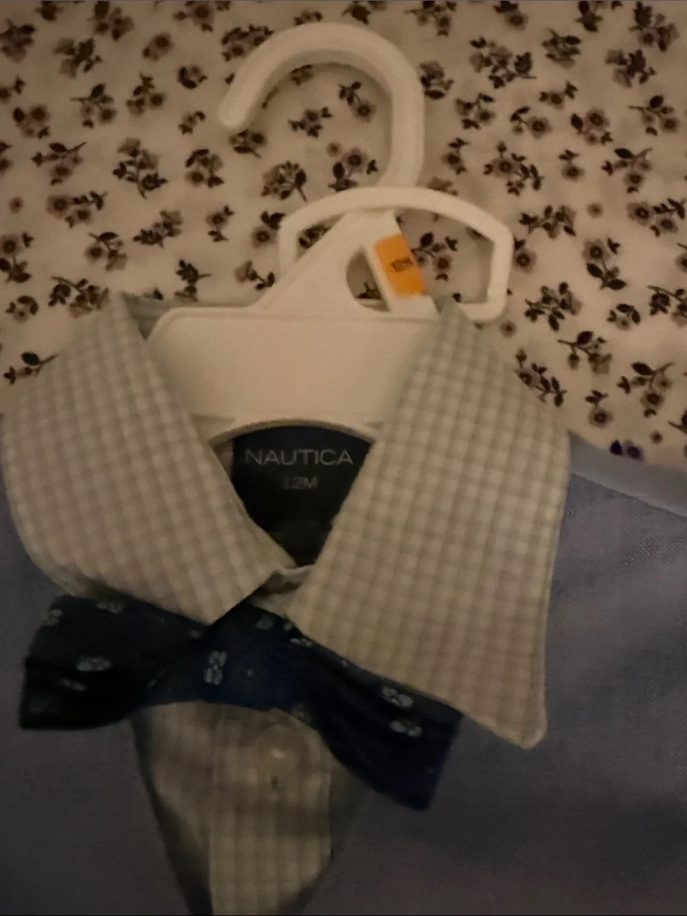 The Children's Place Light Blue Boys' Vest & Shorts Set with Navy Bow Tie